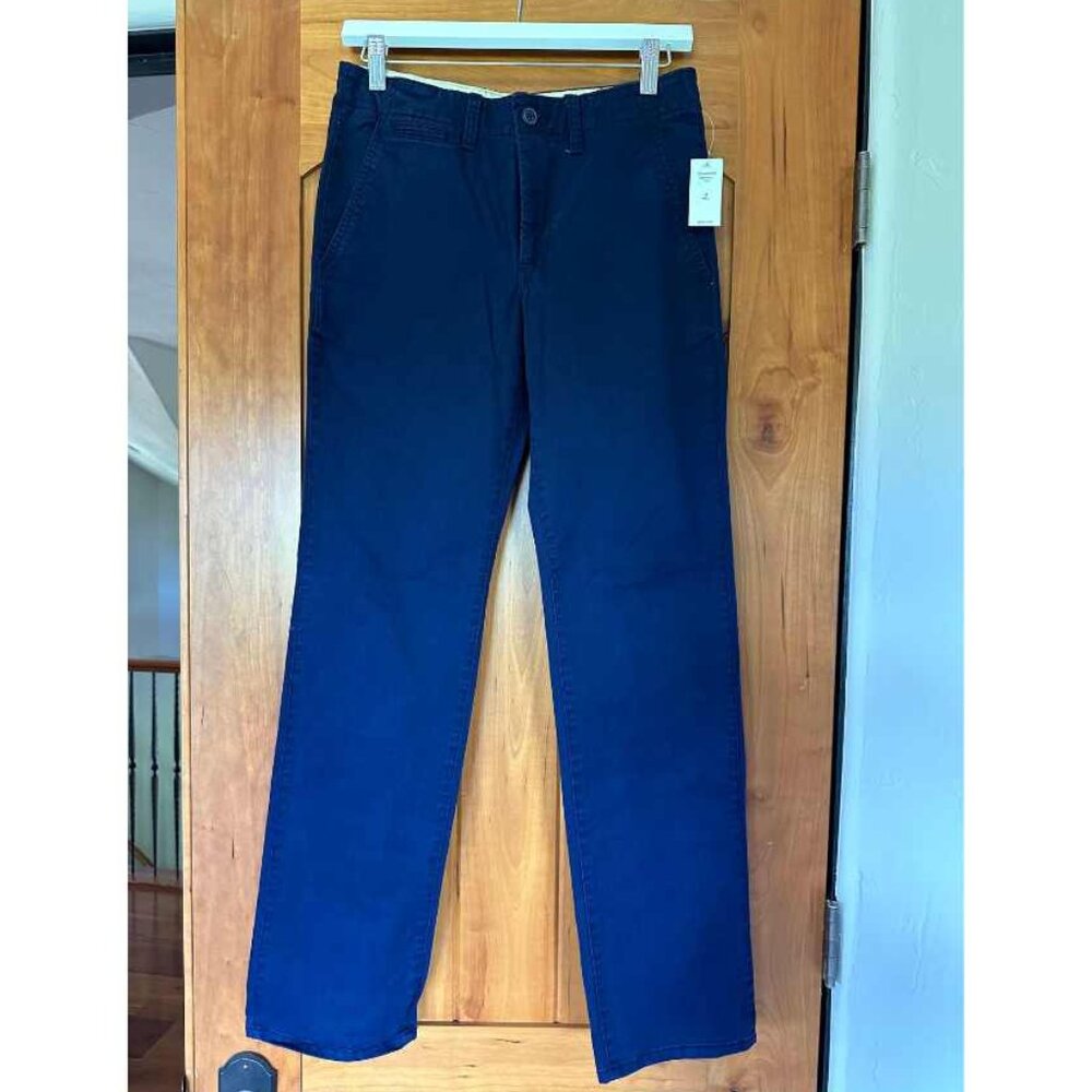 Gap Boys Uniform Pant Lived-In Chino - Navy Blue size 16
